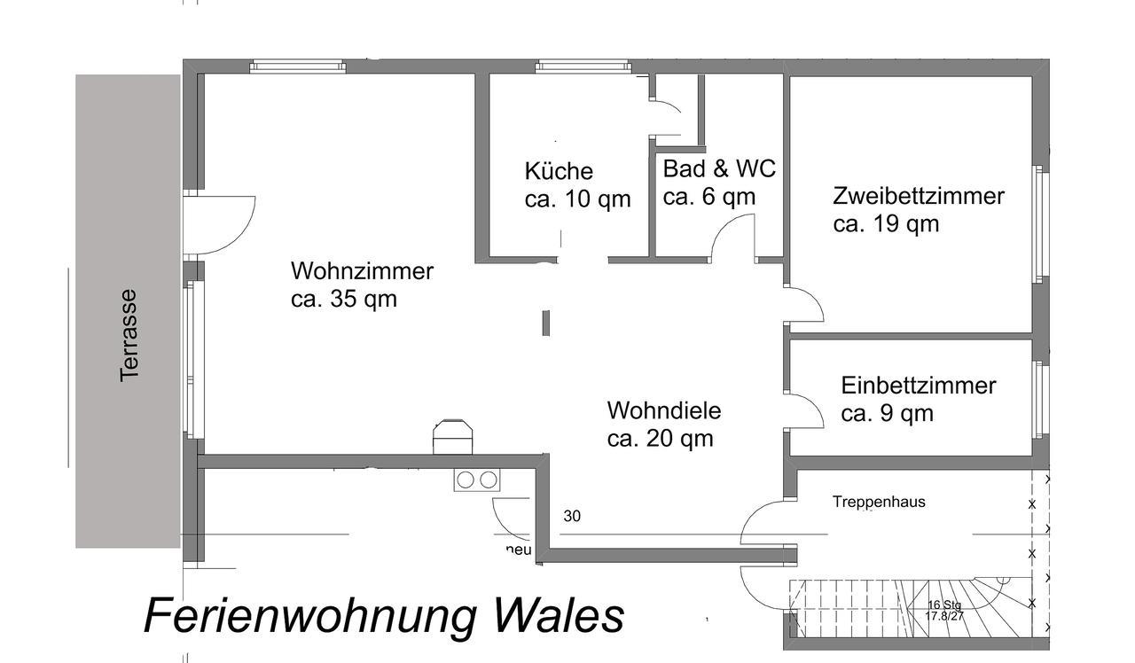 Ferienwohnung "Wales" Im Cnauceltaidd Wegensen Exterior photo